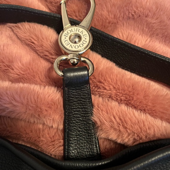 Dooney & Bourke Black and Red Leather Bag - Picture 9 of 13